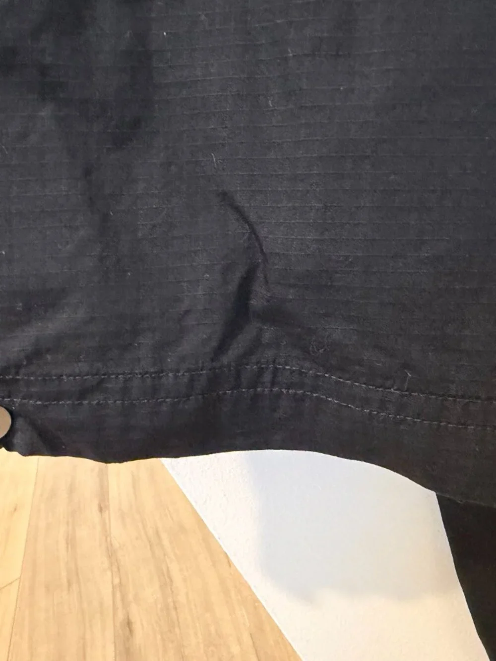 Banana Republic Stretch-Cotton Puff-Sleeve Top in Black